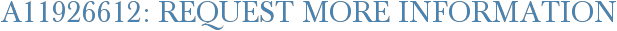 A11926612: Request More Information