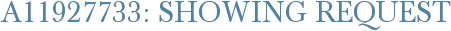 A11927733: Showing Request