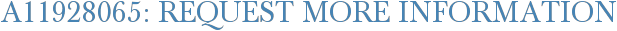 A11928065: Request More Information