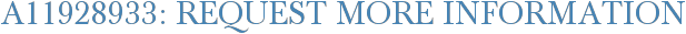 A11928933: Request More Information