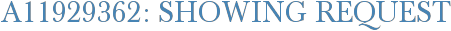 A11929362: Showing Request