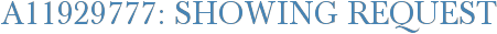 A11929777: Showing Request