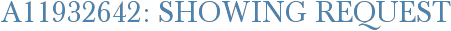 A11932642: Showing Request