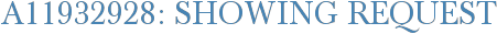 A11932928: Showing Request
