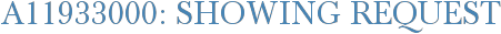 A11933000: Showing Request