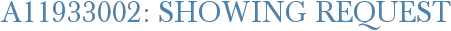 A11933002: Showing Request