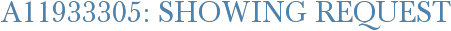 A11933305: Showing Request