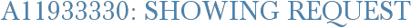 A11933330: Showing Request