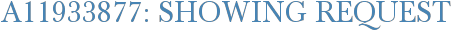 A11933877: Showing Request