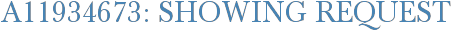 A11934673: Showing Request
