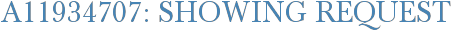 A11934707: Showing Request