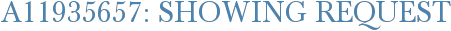 A11935657: Showing Request