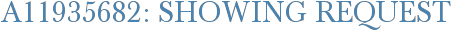 A11935682: Showing Request