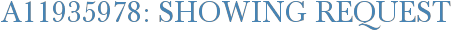 A11935978: Showing Request