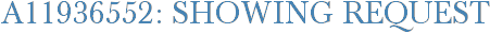 A11936552: Showing Request