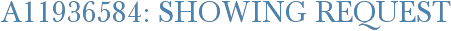 A11936584: Showing Request