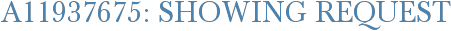 A11937675: Showing Request
