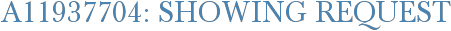 A11937704: Showing Request