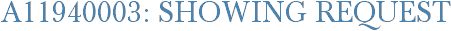 A11940003: Showing Request