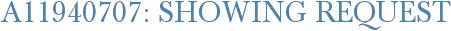 A11940707: Showing Request