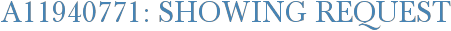 A11940771: Showing Request