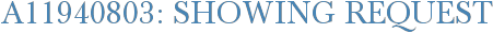A11940803: Showing Request