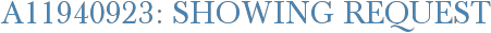 A11940923: Showing Request