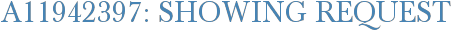 A11942397: Showing Request