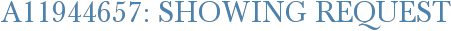 A11944657: Showing Request