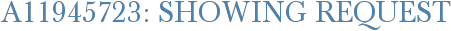 A11945723: Showing Request