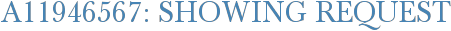A11946567: Showing Request
