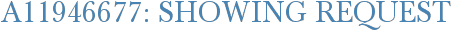 A11946677: Showing Request