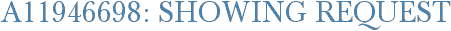 A11946698: Showing Request