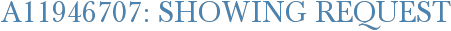 A11946707: Showing Request