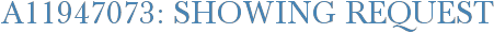 A11947073: Showing Request
