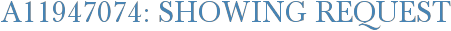 A11947074: Showing Request