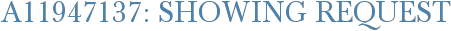 A11947137: Showing Request