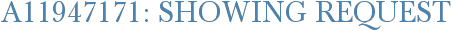 A11947171: Showing Request