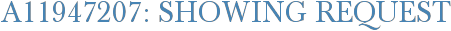 A11947207: Showing Request