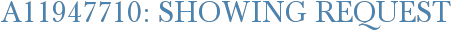 A11947710: Showing Request