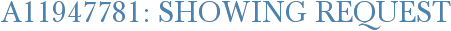 A11947781: Showing Request