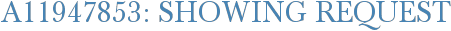 A11947853: Showing Request