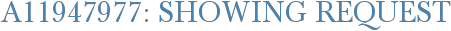 A11947977: Showing Request