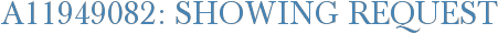 A11949082: Showing Request