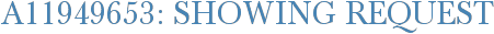 A11949653: Showing Request