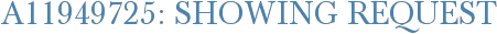 A11949725: Showing Request