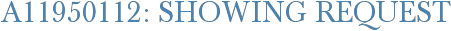 A11950112: Showing Request