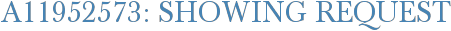A11952573: Showing Request