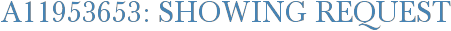 A11953653: Showing Request