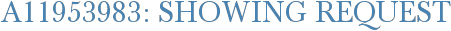 A11953983: Showing Request